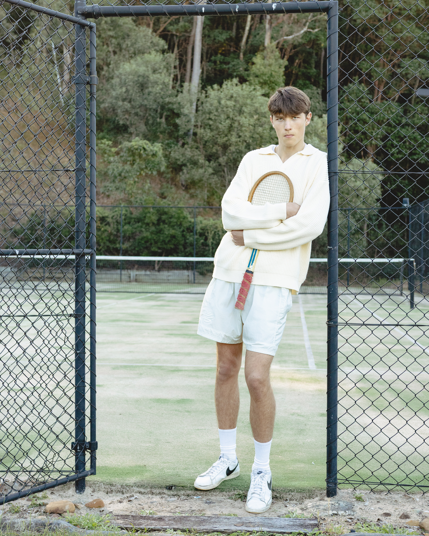 Cream Polo Knit.