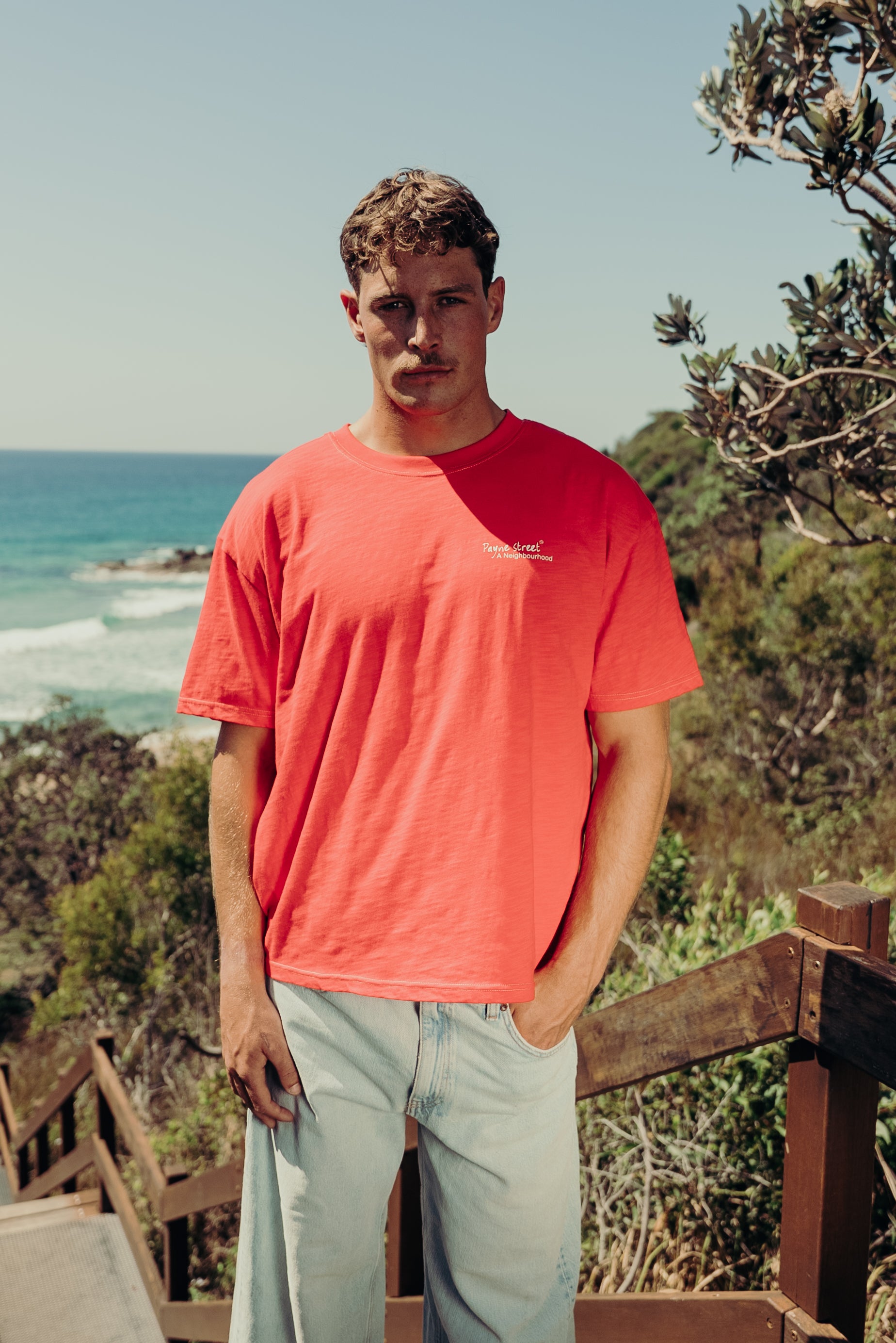 Red Slub Tee
