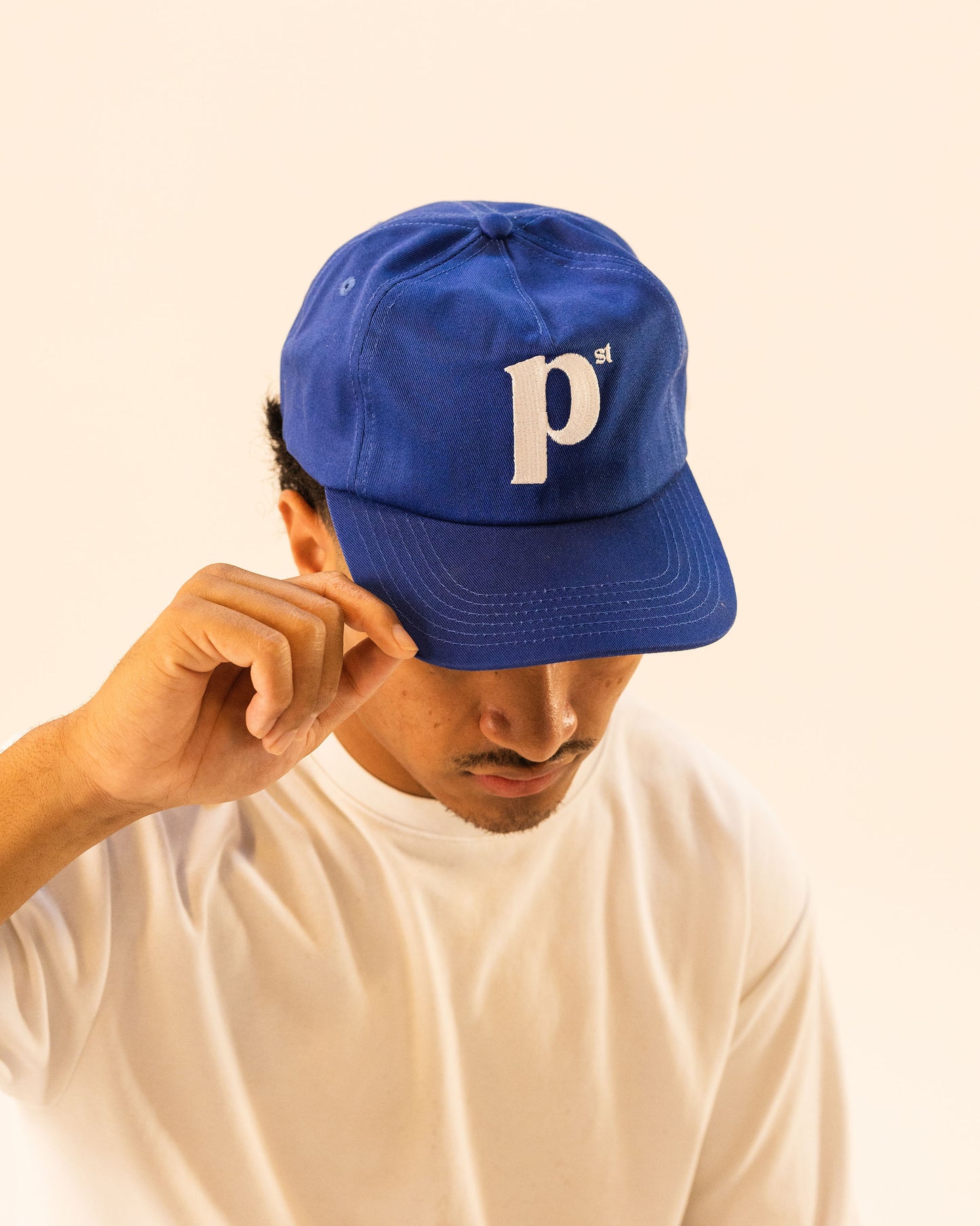 Cotton 'P' Cap - Royal Blue.