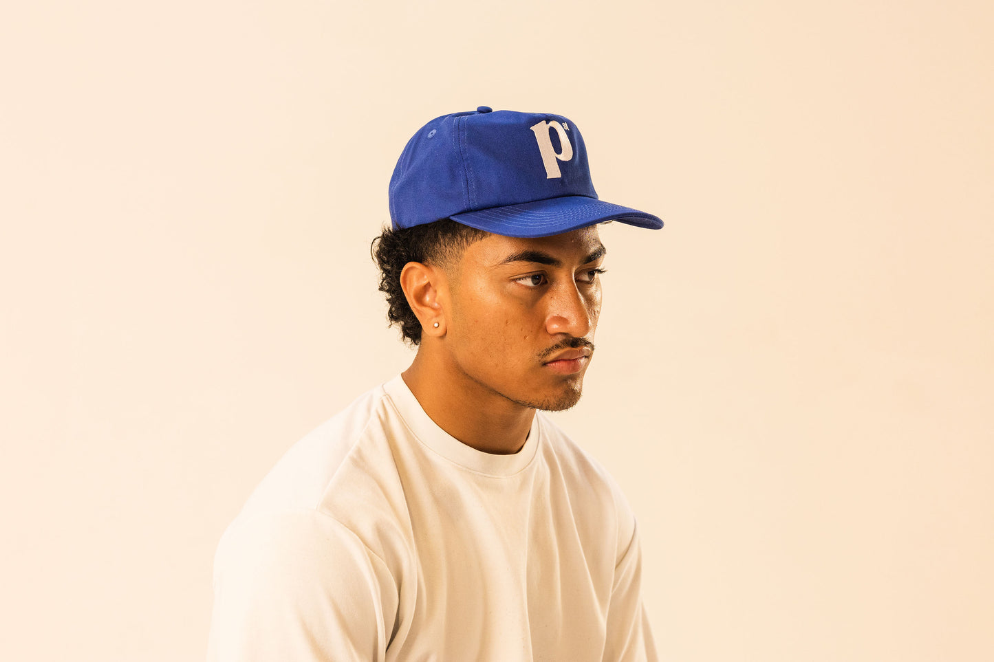 Cotton 'P' Cap - Royal Blue.